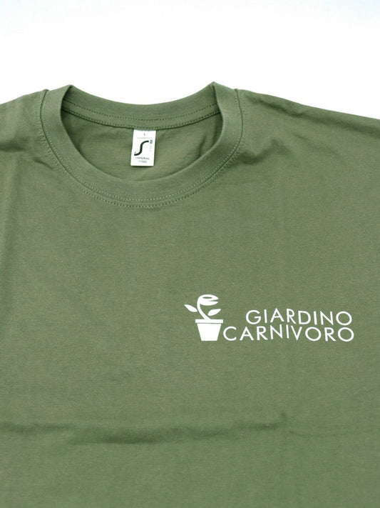 T-SHIRT VERDE SALVIA Giardino Carnivoro