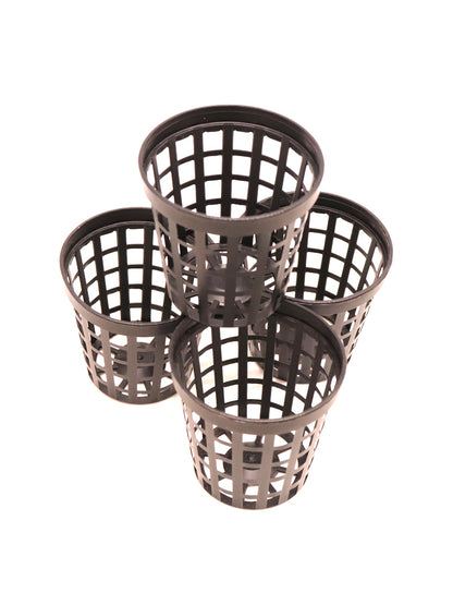 Round perforated black vase 5 cm x 5 cm h